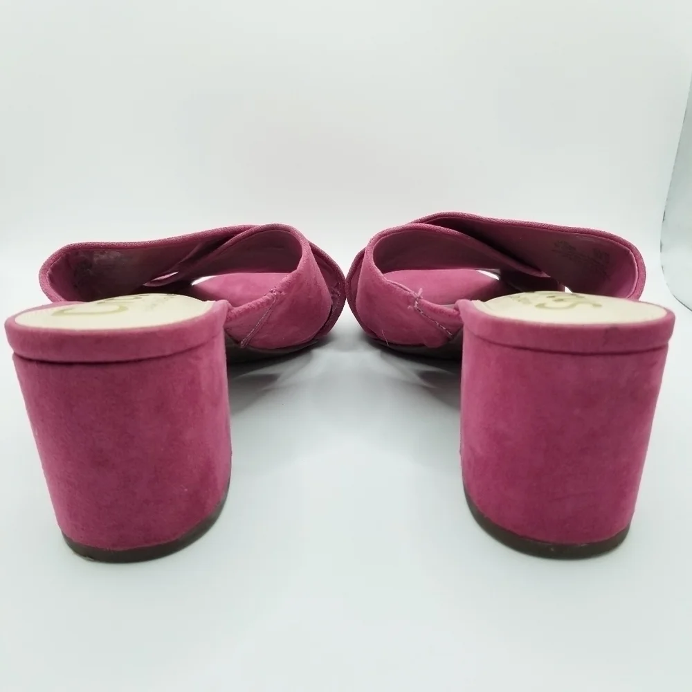 Circus by Sam Edelman Pink Stevie Slip-on Block Heel Sandals size 8.5